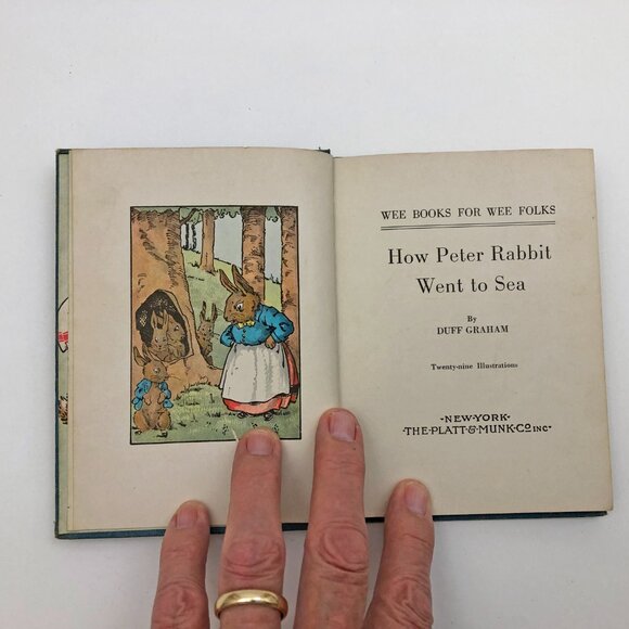 How Peter Rabbit Went to Sea 1935 Duff Graham Wee Books for Wee Folks - Picture 7 of 11